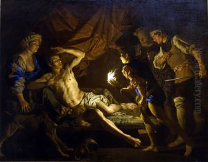 Samson taken by the Philistines by Matthias Stom