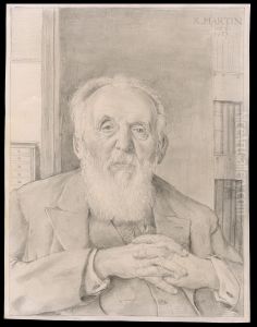 Portret van Johann Karl Ludwig Martin, hoogleraar Geologie, mineralogie, kristallografie en paleontologie te Leiden Portret van Johann Karl Ludwig Martin, hoogleraar Geologie, mineralogie, kristallografie en paleontologie te Leiden
