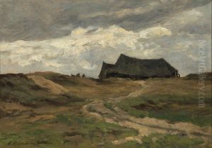 Heidelandschap by Maria Bilders-van Bosse