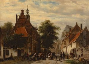 Stadhuis en markt te Naarden Stadhuis en markt te Naarden