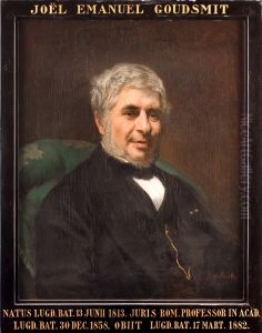 Portrait of Joel Emanuel Goudsmit, professor of Roman Law at Leiden University