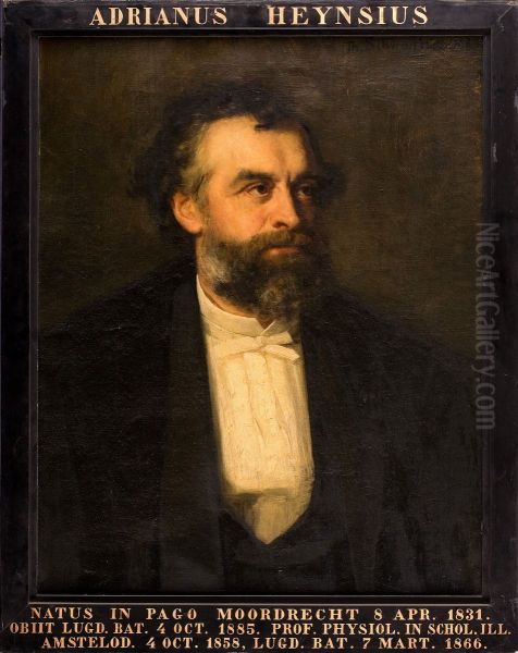 Portret van Adriaan Heynsius, hoogleraar Fysiologie en Histologie te Leiden - view 1