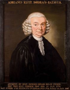 Portret van Adriaan Kluit, hoogleraar Vaderlandse Oudheden en Geschiedenis te Leiden