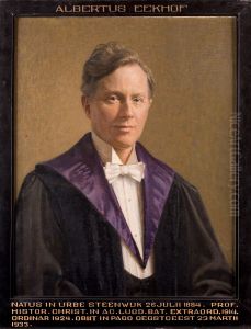 Portret van Albert Eekhof, hoogleraar Godgeleerdheid te Leiden