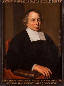 Portret van Antonius Hulsius, hoogleraar Godgeleerdheid en Hebreeuws te Leiden