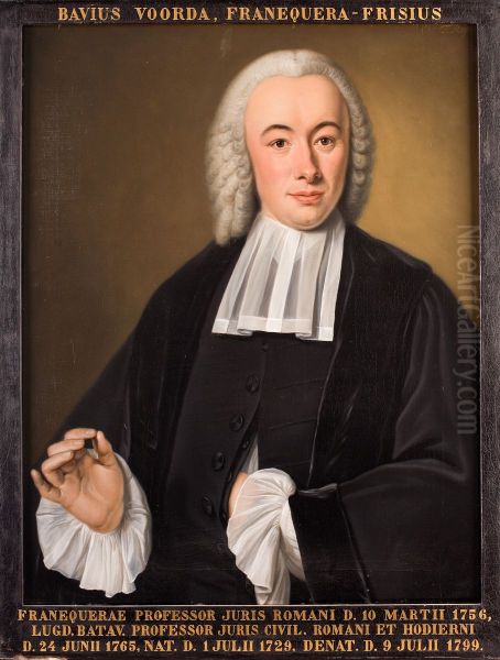 Portret van Bavius Voorda, hoogleraar Rechtsgeleerdheid te Leiden - view 1