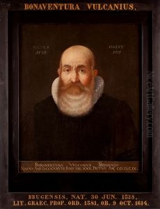 Portret van Bonaventura Vulcanius, hoogleraar Grieks en Latijn te Leiden