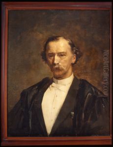 Portret van C.P. Tiele, hoogleraar Godgeleerdheid te Leiden