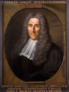Portret van Carel Schaaf, hoogleraar Hebreeuws en andere oosterse talen te Leiden