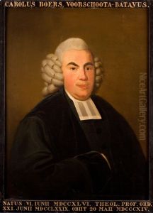 Portret van Carolus Boers, hoogleraar Godgeleerdheid te Leiden