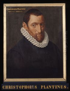 Portret van Christoffel Plantijn, drukker en uitgever
