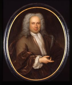 Portret van Cornelis Sieben, hoogleraar Geschiedenis, Welsprekendheid en Grieks te Leiden by Hendricus Bosch