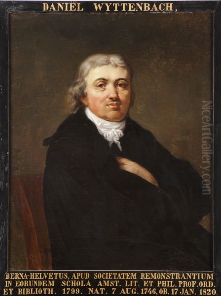 Portret van Daniel Albert Wyttenbach, hoogleraar Grieks en Latijn, Geschiedenis en bibliothecaris te Leiden - view 1