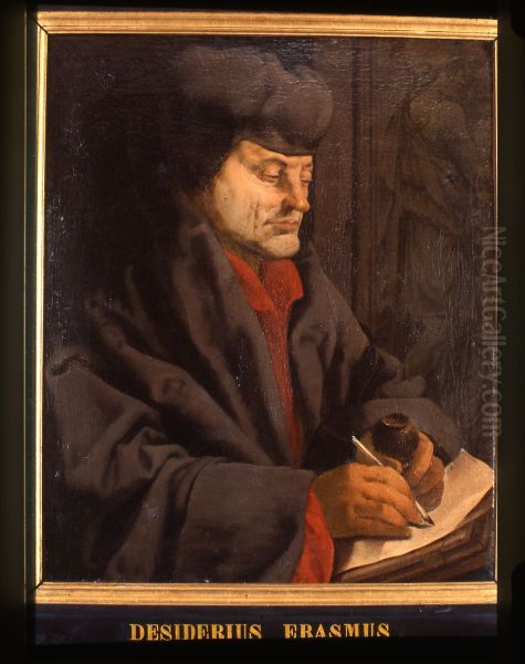 Portret van Desiderius Erasmus, humanist - view 1