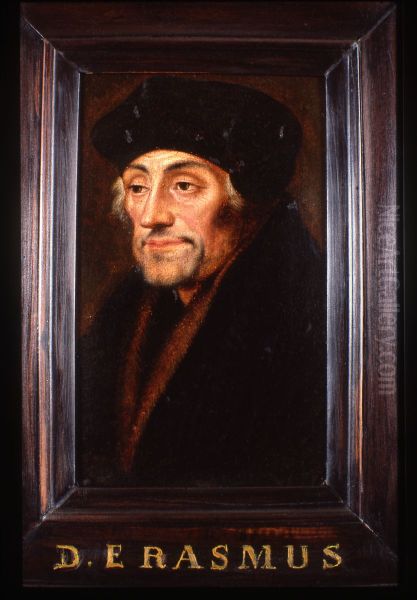 Portret van Desiderius Erasmus, humanist - view 1