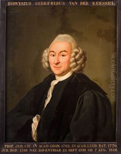 Portret van Dionysius Godefridus van der Keessel, hoogleraar Rechtsgeleerdheid te Leiden