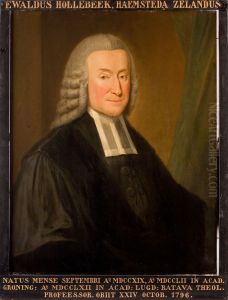 Portret van Ewald Hollebeek, hoogleraar Godgeleerdheid te Leiden