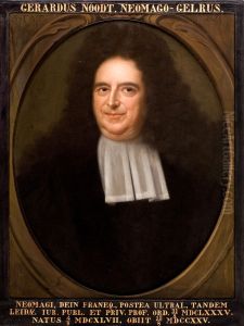 Portret van Gerard Noodt, hoogleraar Rechtsgeleerdheid te Leiden