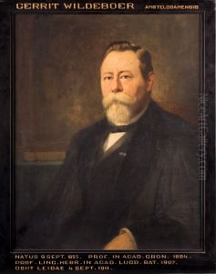 Portret van Gerard Wildeboer, hoogleraar Hebreeuwse taal- en letterkunde te Leiden