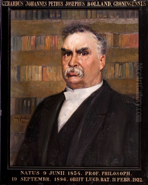 Portret van Gerardus Johannes Petrus Josephus Bolland, hoogleraar Wijsbegeerte te Leiden - view 1