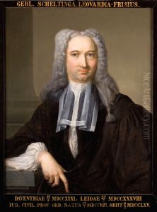 Portret van Gerlach Scheltinga, hoogleraar Rechtsgeleerdheid te Leiden