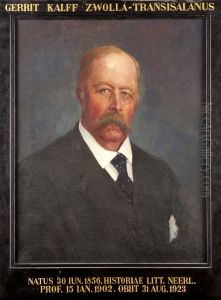 Portret van Gerrit Kalff, hoogleraar Nederlandse Letterkunde te Leiden