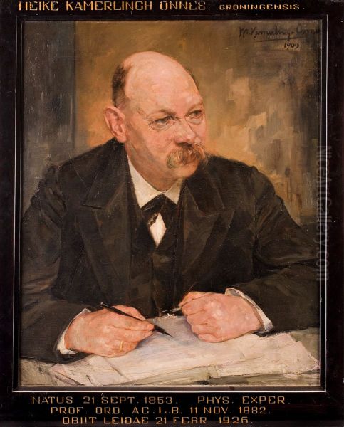 Portret van Heike Kamerlingh Onnes, hoogleraar Proefondervindelijke natuurkunde en meteorologie te Leiden - view 1