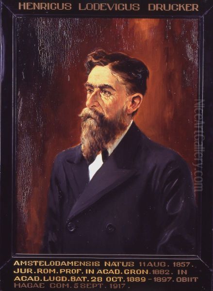Portret van Hendrik Lodewijk Drucker, hoogleraar Rechtsgeleerdheid te Leiden - view 1