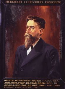 Portret van Hendrik Lodewijk Drucker, hoogleraar Rechtsgeleerdheid te Leiden