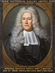 Portret van Hermanus Oosterdijk Schacht, hoogleraar Geneeskunde te Leiden
