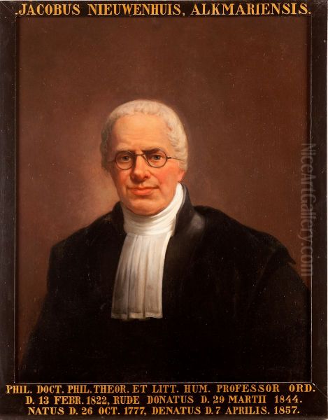 Portret van Jacob Nieuwenhuis, hoogleraar Logica en Geschiedenis van de Nieuwere Wijsbegeerte te Leiden - view 1