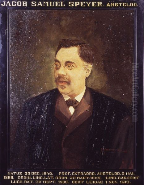 Portret van Jacob Samuel Speyer, hoogleraar Sanskrit en zijn Letterkunde te Leiden - view 1