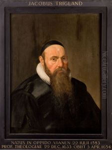 Portret van Jacobus Trigland, hoogleraar Godgeleerdheid te Leiden