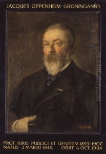 Portret van Jacques Oppenheim, hoogleraar Rechtsgeleerdheid te Leiden