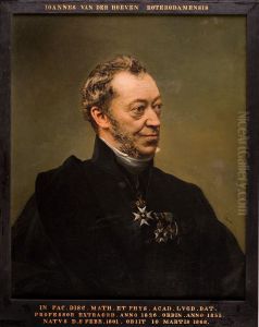 Portret van Jan van der Hoeven, hoogleraar Natuurlijke Historie te Leiden