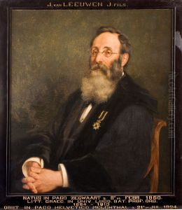 Portret van Jan van Leeuwen, hoogleraar Griekse Taal- en Letterkunde te Leiden