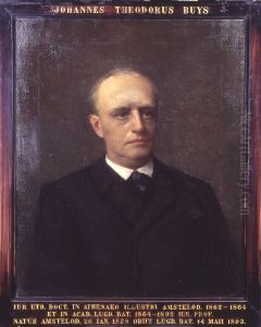 Portret van Johan Theodoor Buys, hoogleraar Rechtsgeleerdheid te Leiden by Willem Bastiaan Tholen