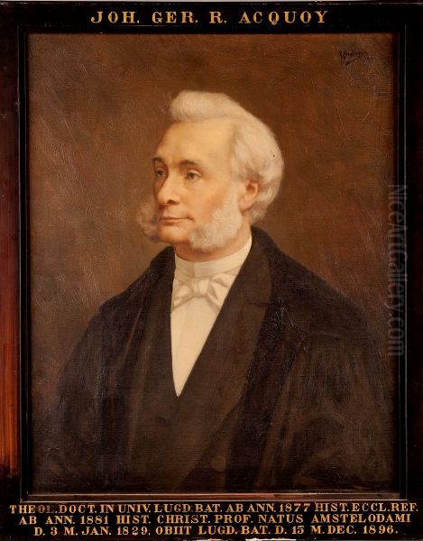 Portret van Johannes Gerhardus Rijk Acquoy, hoogleraar Godgeleerdheid te Leiden - view 1
