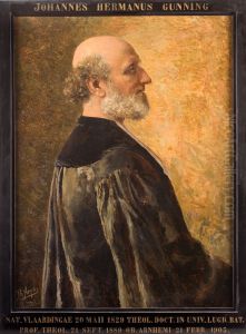 Portret van Johannes Hermannus Gunning, hoogleraar Godgeleerdheid te Leiden