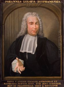Portret van Johannes Lulofs, hoogleraar Sterren- en Wiskunde te Leiden by Hieronymus van der Mij