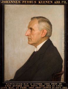 Portret van Johannes Petrus Kuenen, hoogleraar Natuurkunde te Leiden