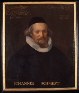Portret van Johannes Schmidt, hoogleraar Godgeleerdheid in Straatsburg