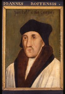 Portret van John Fisher, genaamd Johannes Roffensis, bisschop van Rochester, kardinaal en heilige