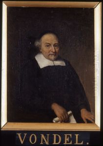 Portret van Joost van den Vondel, dichter