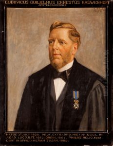 Portret van Lodewijk Willem Ernst Rauwenhoff, hoogleraar Godgeleerdheid te Leiden