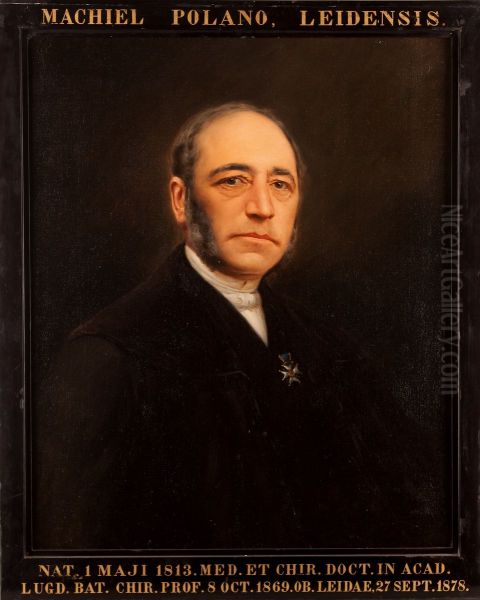 Portret van Machiel Polano, hoogleraar Heelkunde en Gerechtelijke Geneeskunde te Leiden - view 1