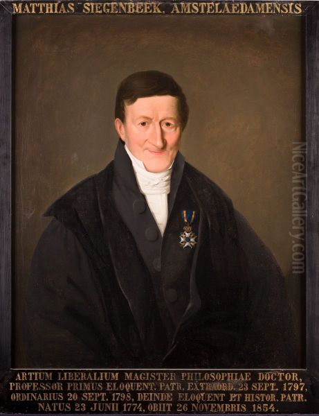 Portret van Matthijs Siegenbeek, hoogleraar Nederduitse Welsprekendheid en Vaderlandse Geschiedenis te Leiden - view 1