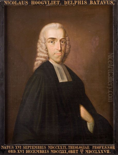 Portret van Nicolaas Hoogvliet, hoogleraar Godgeleerdheid te Leiden - view 1