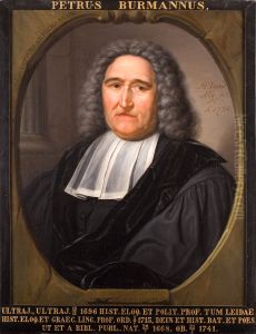 Portret van Petrus Burman, hoogleraar Grieks, Historie en Welsprekendheid te Leiden