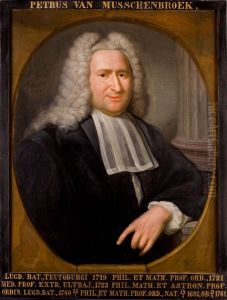 Portret van Petrus van Musschenbroek, hoogleraar Wiskunde en Wijsbegeerte te Leiden
